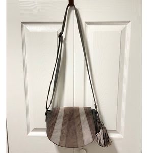 Womens Faux Velour Soft Adjustable Strap Crossbody Shoulder Bag Handbag Purse